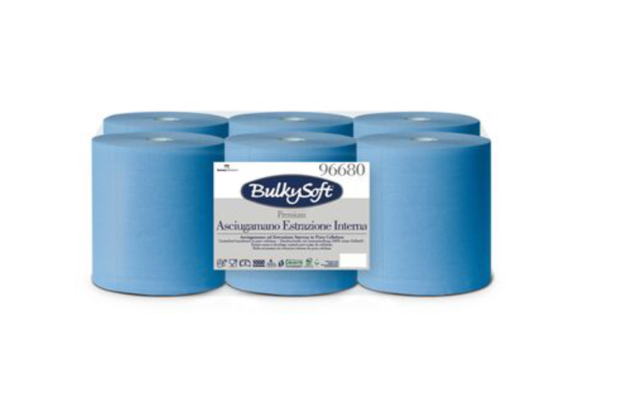 BulkySoft® premium centrefeed handtowels 150 mt. blue